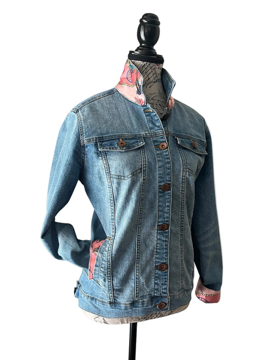Lux Royal Threads | The Pink Carriage Satin Denim Jacket M