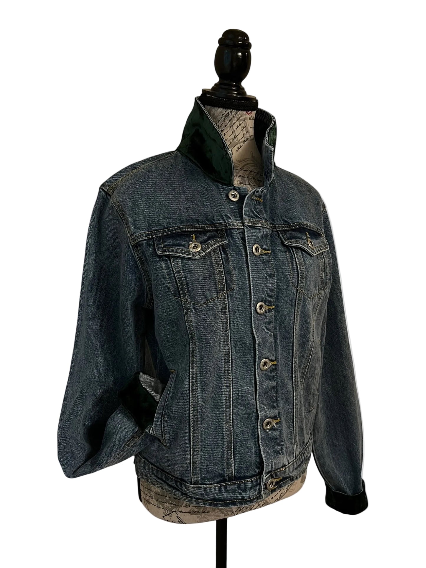 Lux Royal Threads | Saturday in Green Denim Jacket