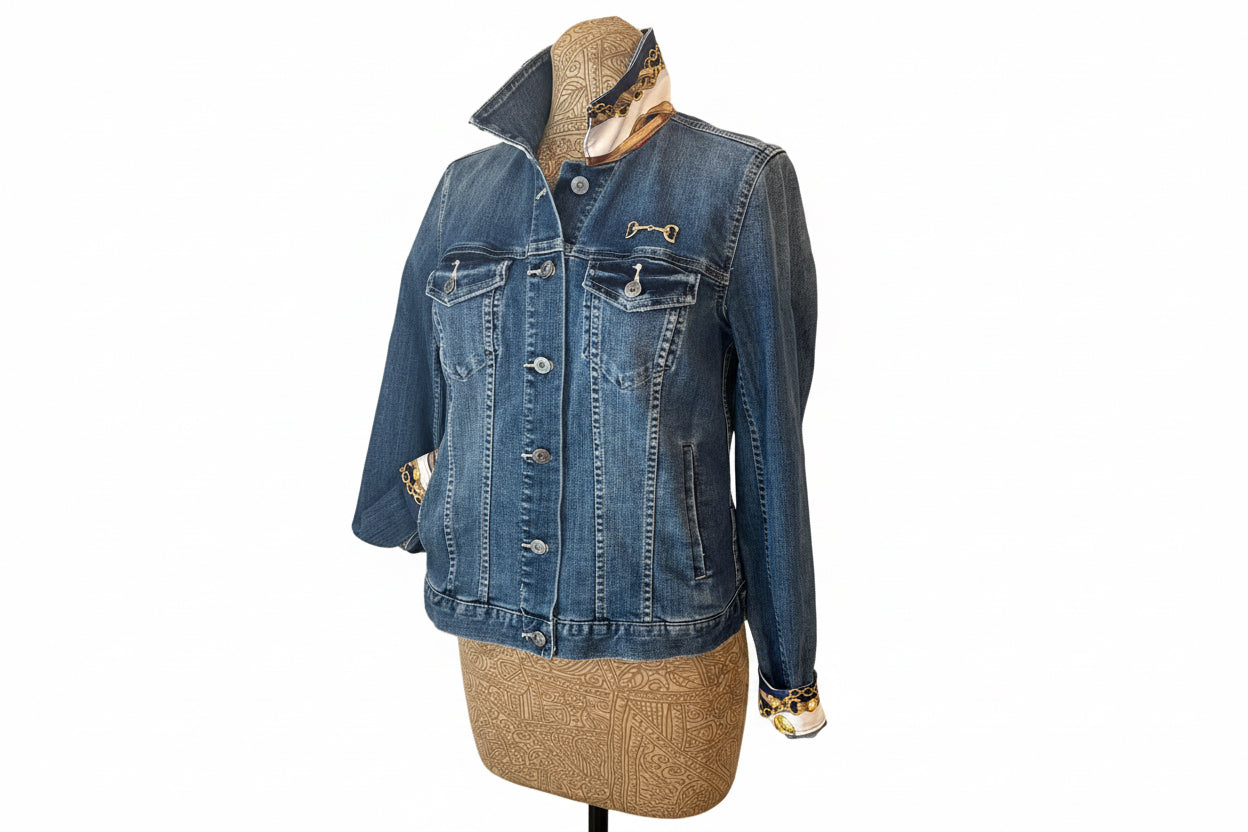 Lux Royal Threads | The Saddle & Silk Equestrian Denim Jacket