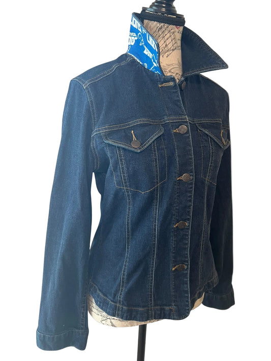 Lux Royal Threads | Silver Rush Statement Denim Jacket M