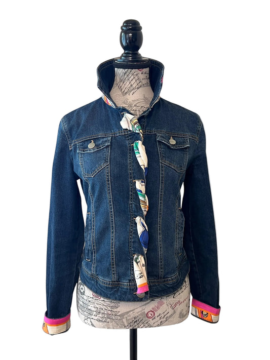 Lux Royal Threads | The Atelier Handbag Silk Denim Jacket M