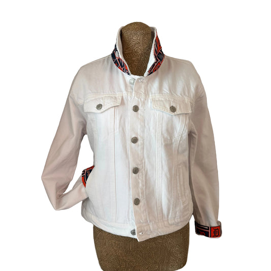 White denim jacket