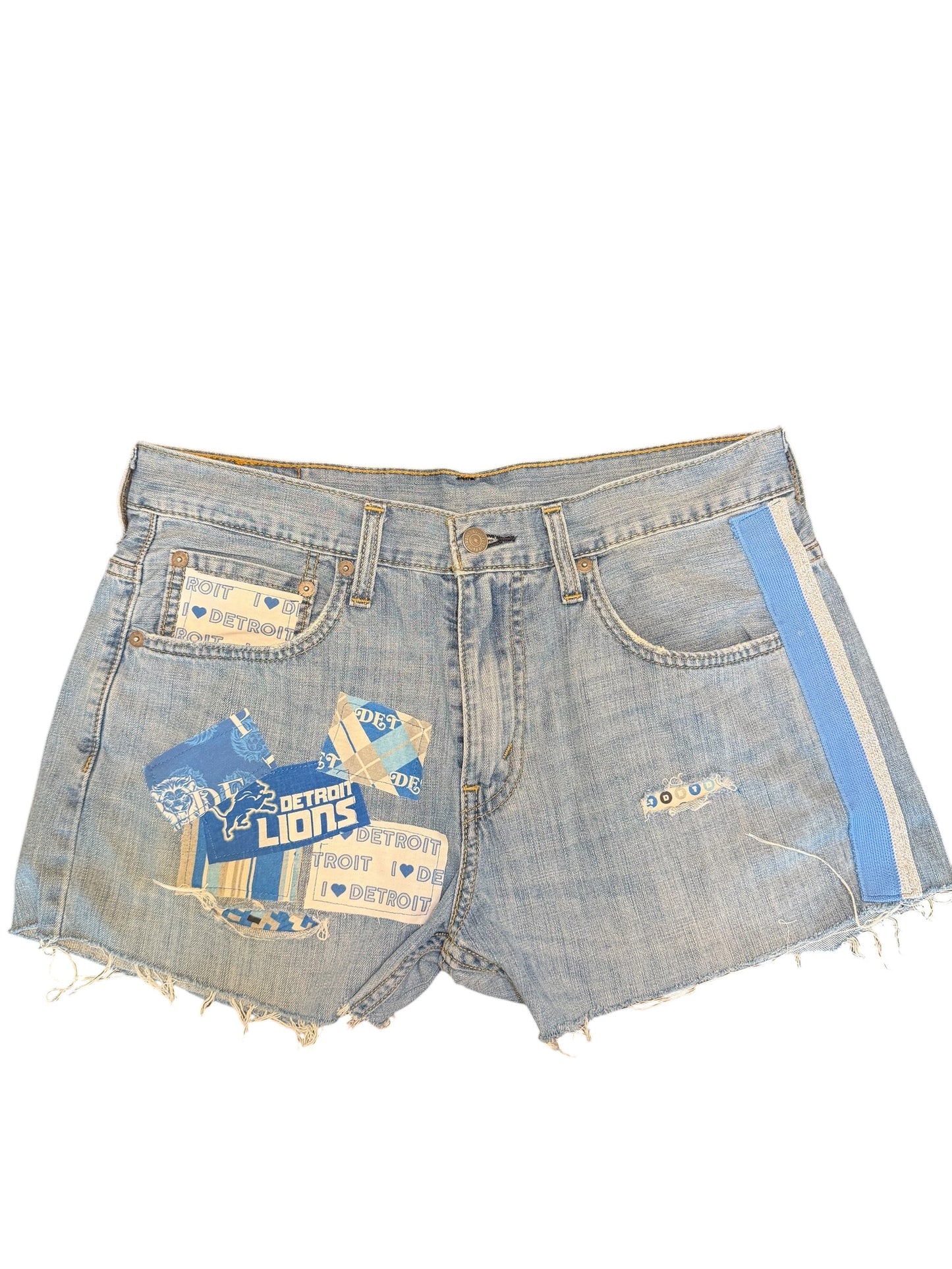 Lux Royal Threads | The Sunday Blitz Cutoff Shorts
Sunday Collection | Detroit Football-Inspired | One of a Kind