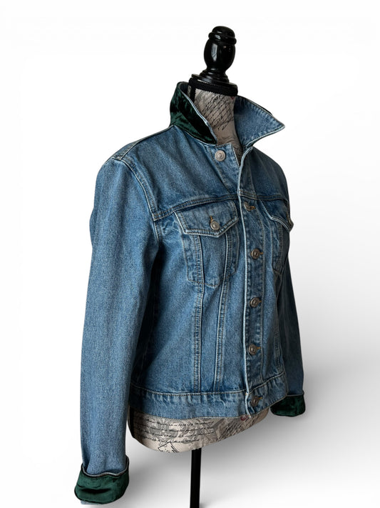 Lux Royal Threads | Green Standard Denim Jacket