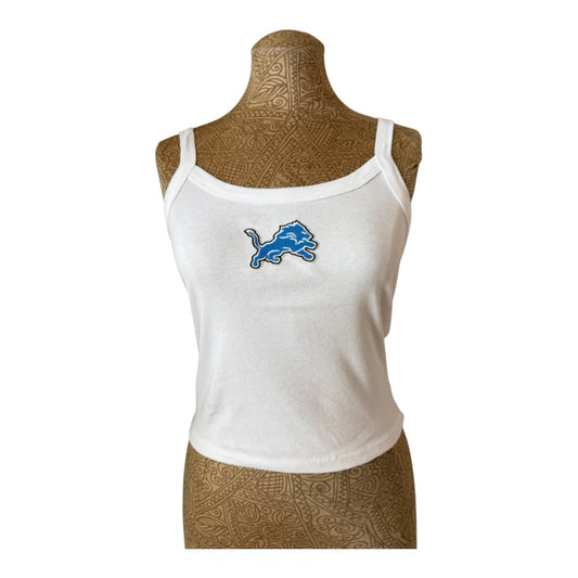 Lux Royal Threads | Detroit Lions Minimalist White Tank