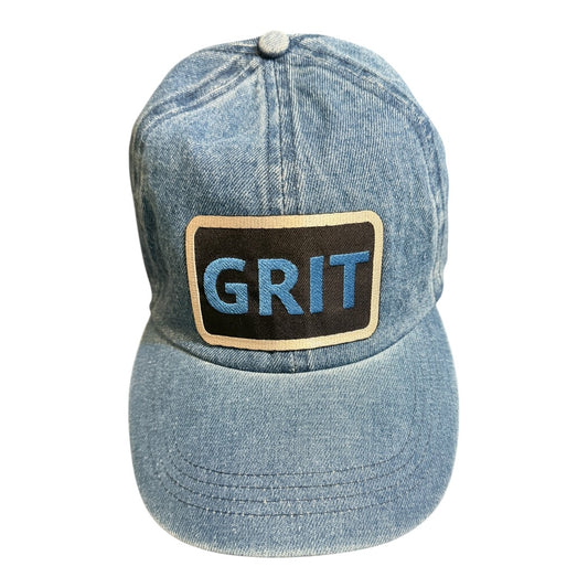 Lux Royal Threads | Detroit GRIT Collection | Light Wash Denim Baseball Cap