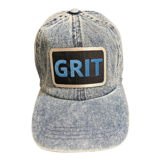 Lux Royal Threads | Detroit GRIT Collection | Vintage Wash Denim Baseball Cap