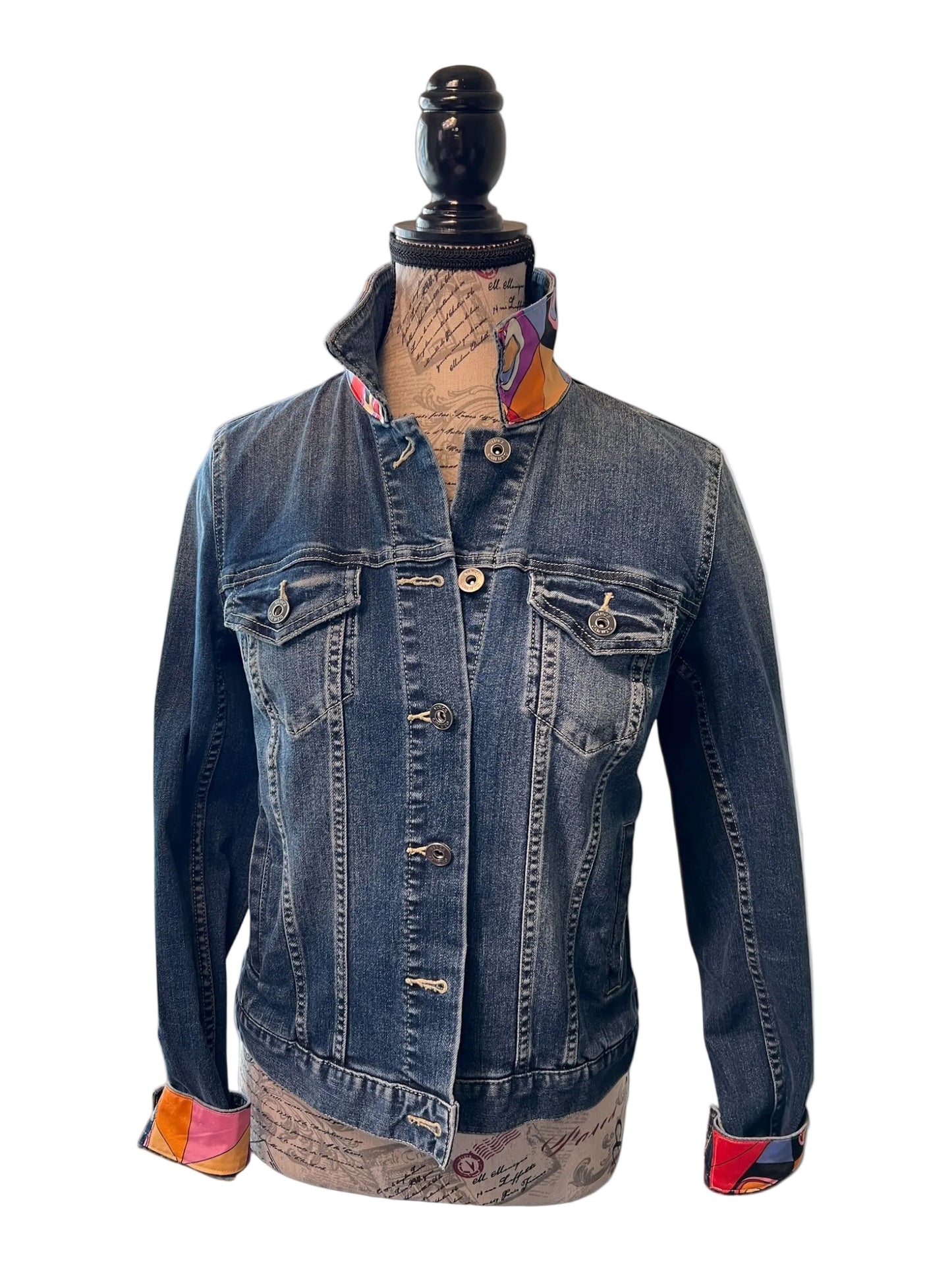 Lux Royal Threads | The Artisan Colorblock Denim Jacket XS