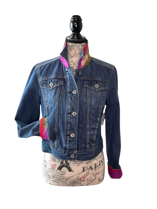 Lux Royal Threads | The Crimson Amethyst Denim Jacket M