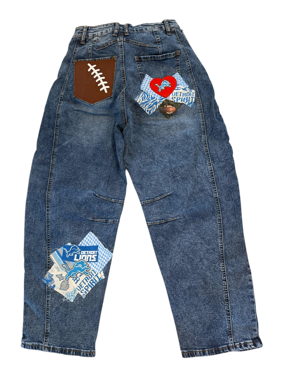 Lux Royal Threads | Detroit Lions Barrel Jeans – Size Medium