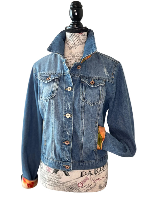 Lux Royal Threads | The Golden Tulip Silk Denim Jacket M