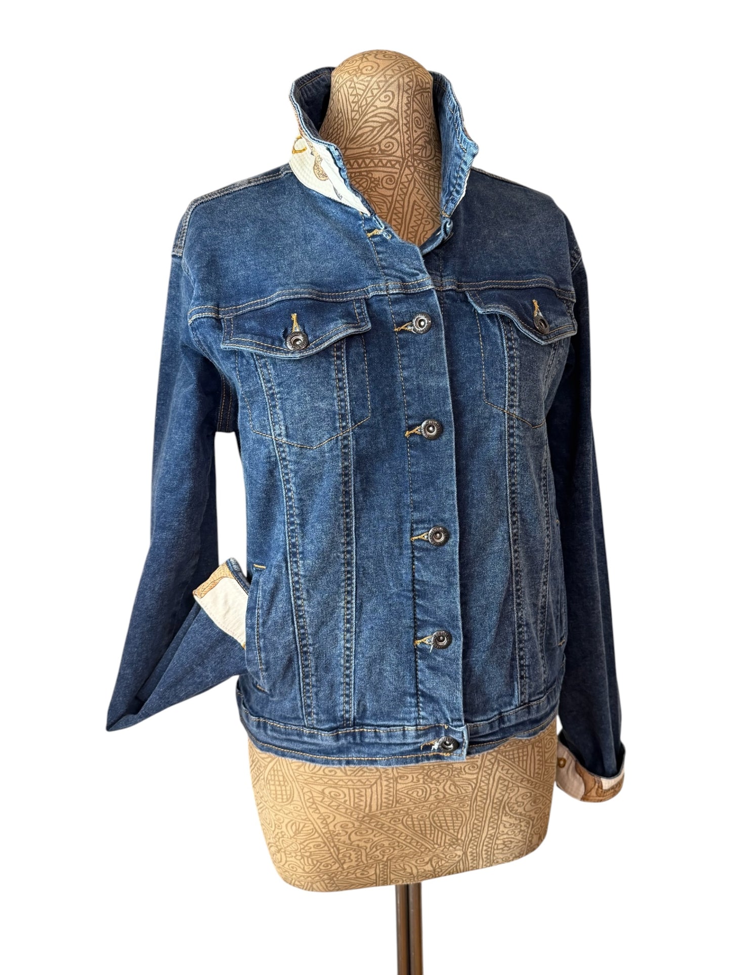 Lux Royal Threads | The Ivory Reins Luxe Denim Jacket