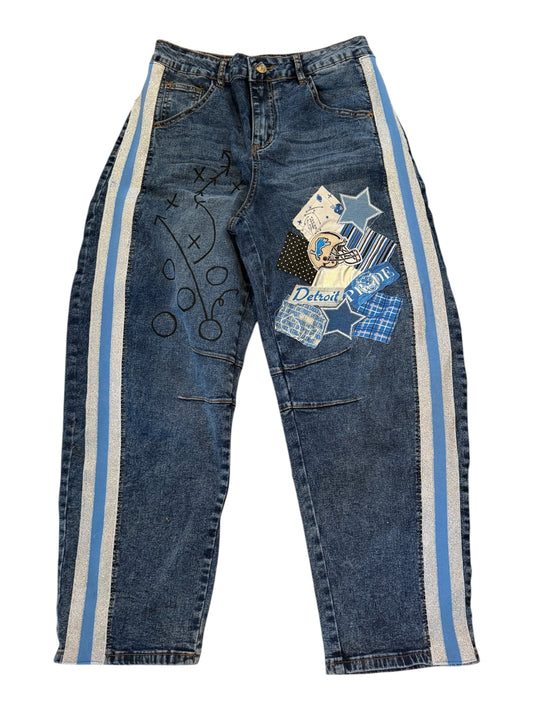 Lux Royal Threads | Detroit Lions Barrel Jeans – Size Medium