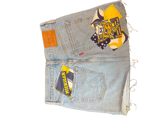 Lux Royal Threads | The Saturday Style Levi's Denim Skirt
