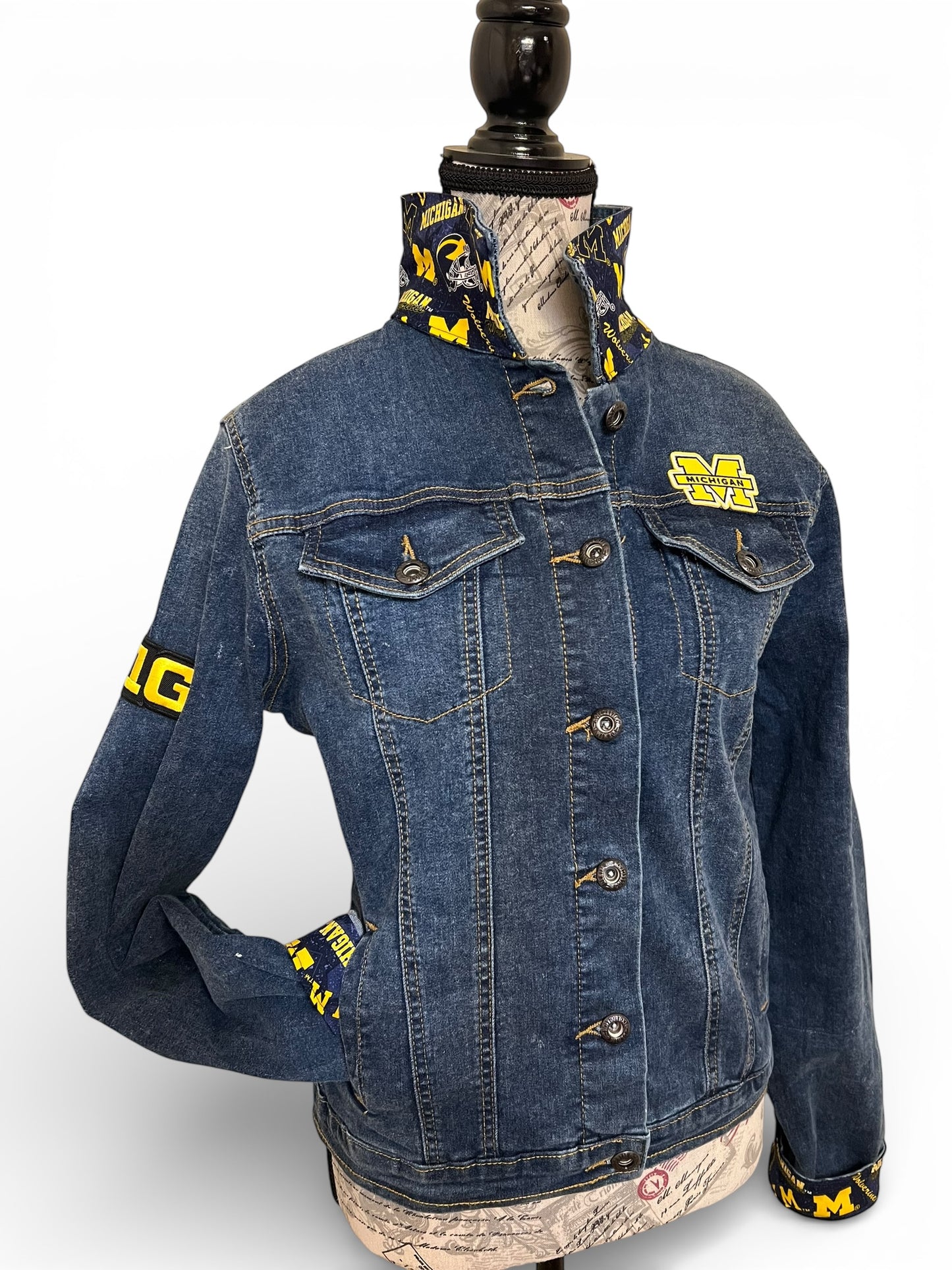 Lux Royal Threads | The Stadium Blue Denim Jacket