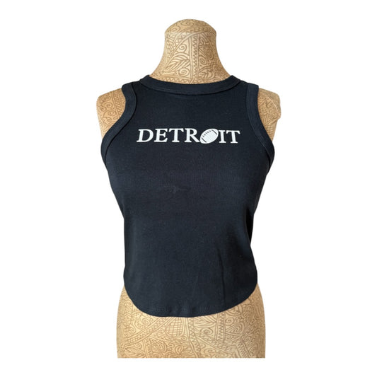 Lux Royal Threads | Detroit Football Minimalist Ribbed Racerback Tank