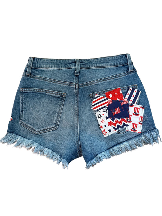 Lux Royal Threads | The Stars & Stripes Festival Denim Shorts