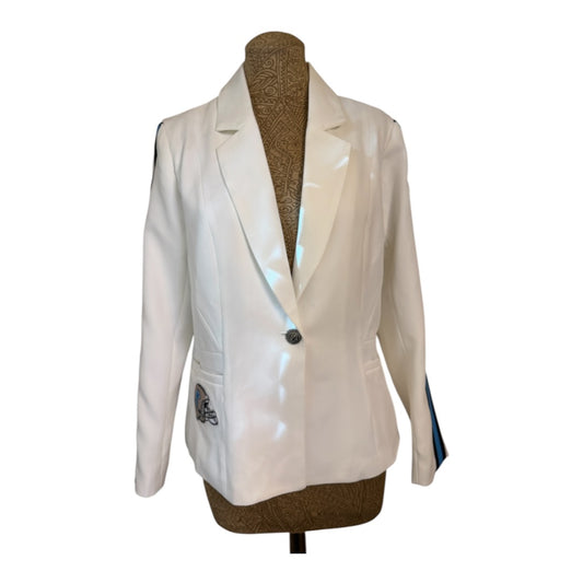 Lux Royal Threads | Sunday Collection | Detroit Football-Inspired White Statement Blazer