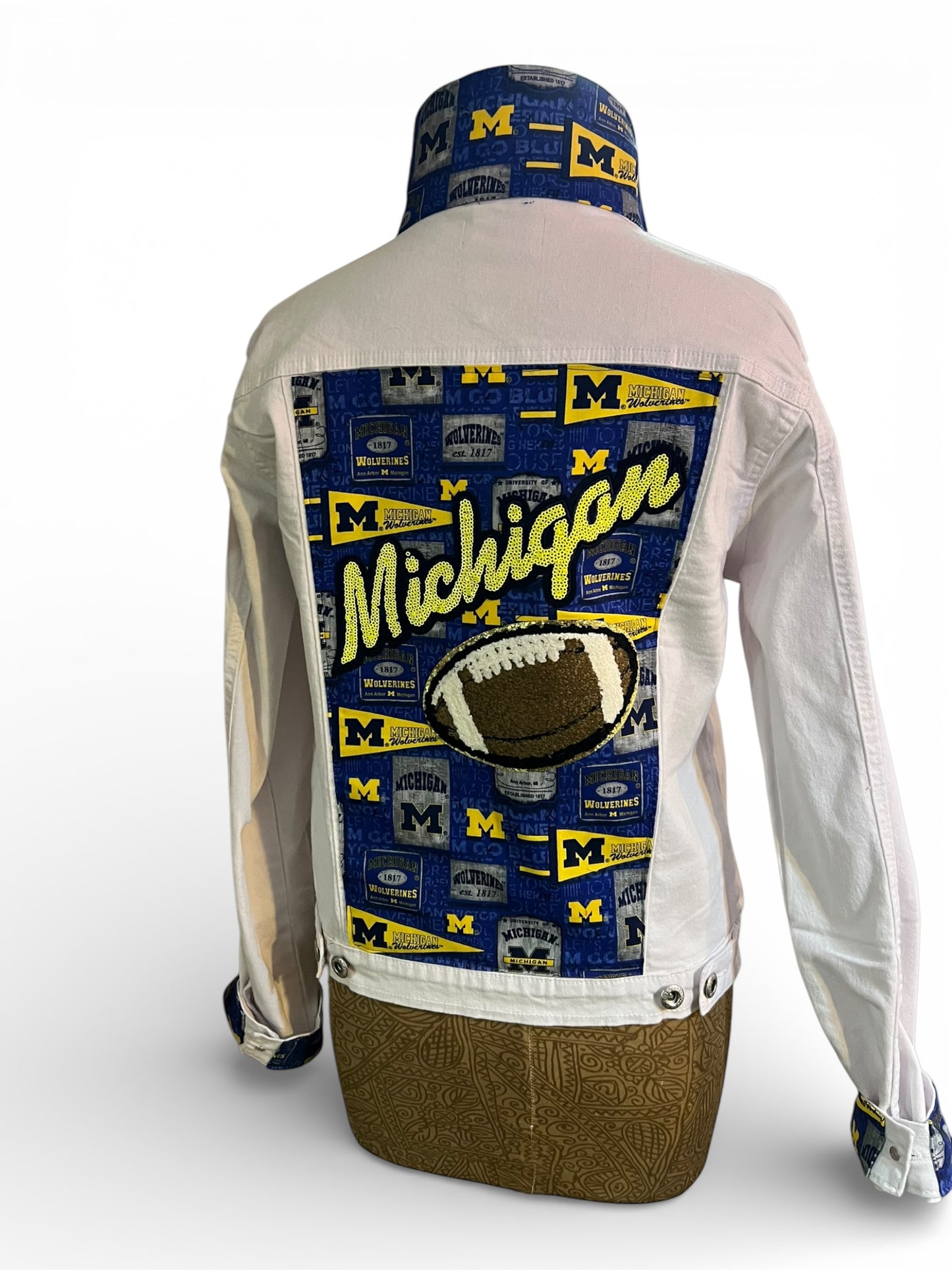 Lux Royal Threads | Blue & Gold Heritage Denim Jacket