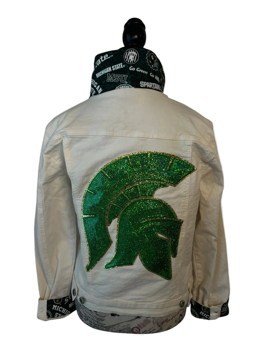 Lux Royal Threads | Emerald Tradition Denim Jacket