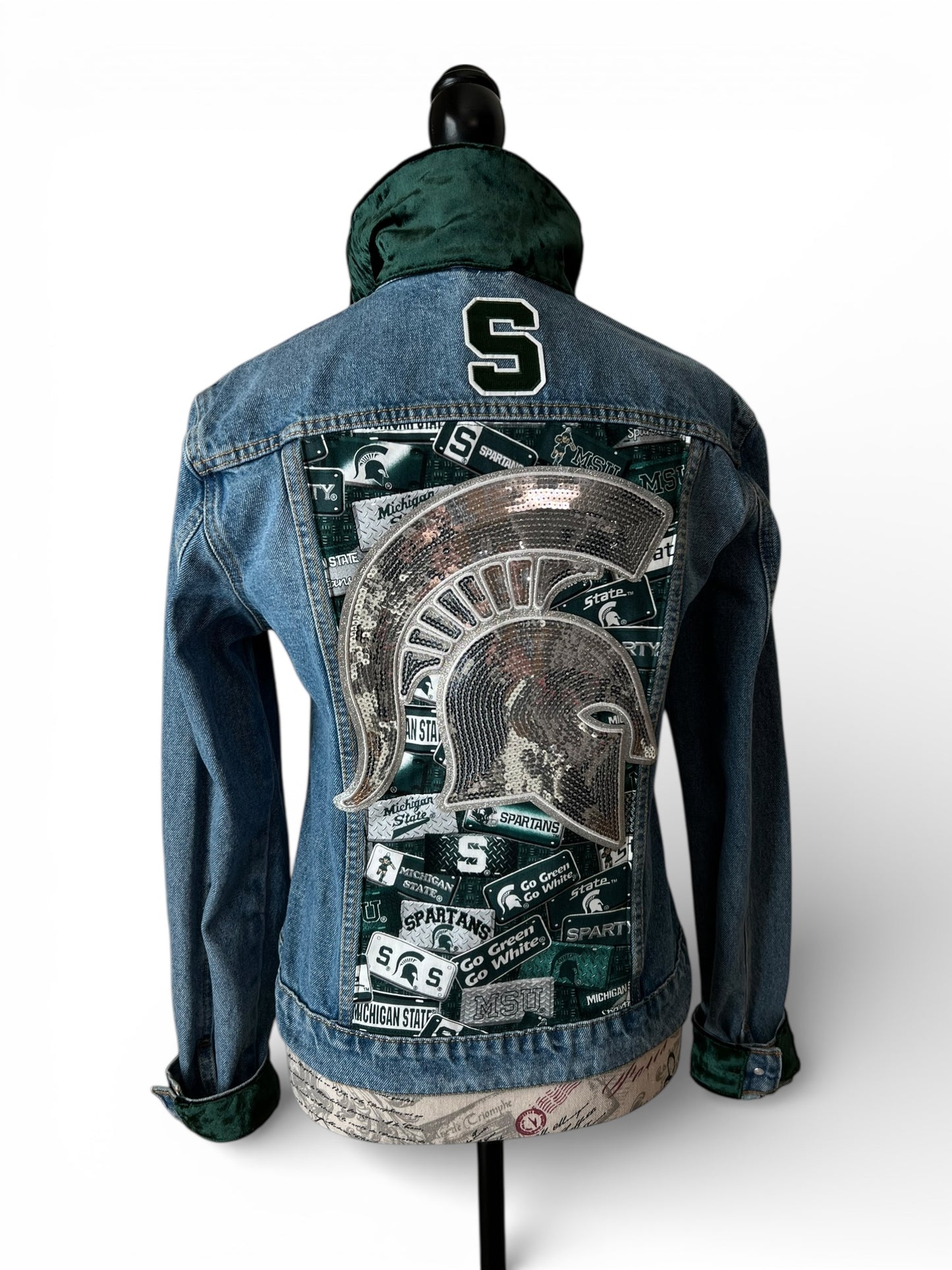 Lux Royal Threads | Green Standard Denim Jacket