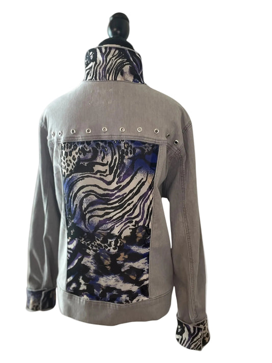 Lux Royal Threads | The Noir Wildcat Stretch Denim Jacket 2XL