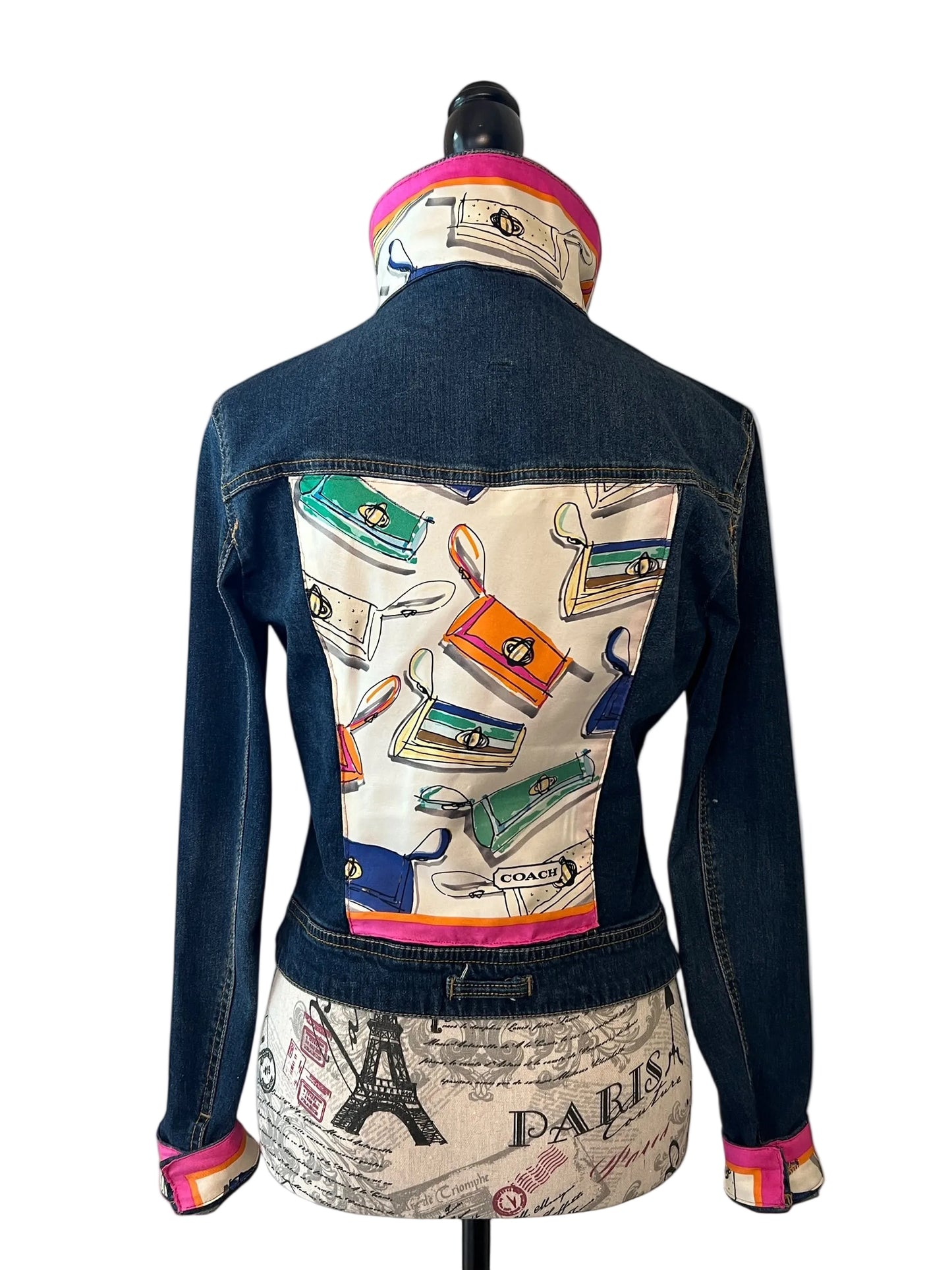 Lux Royal Threads | The Atelier Handbag Silk Denim Jacket M