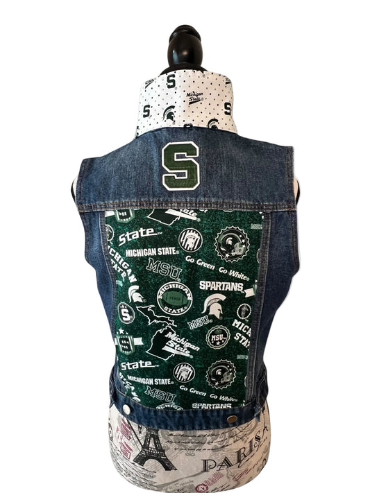 Lux Royal Threads | The Collegiate Green Denim Vest L