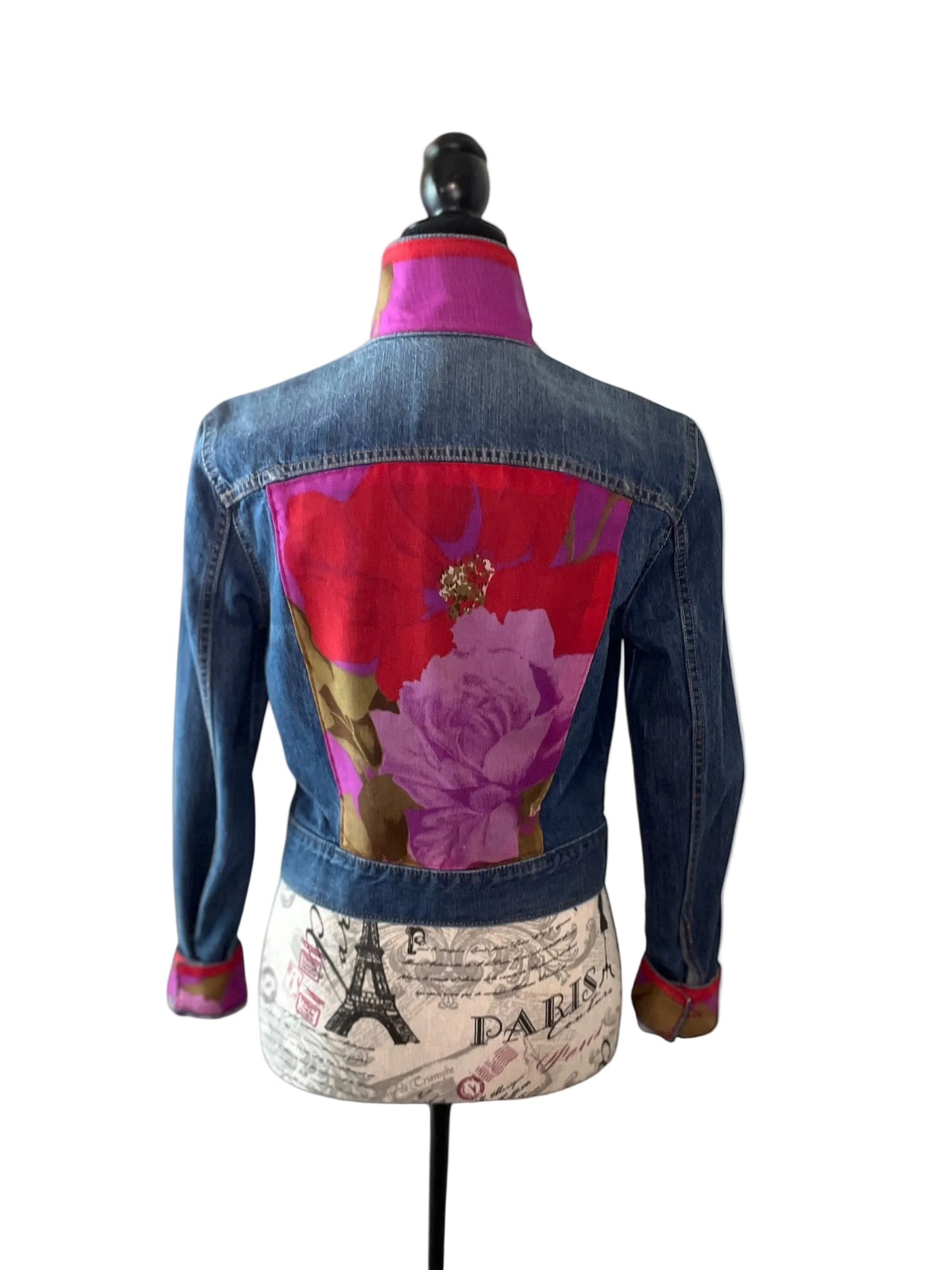 Lux Royal Threads | The Crimson Amethyst Denim Jacket M