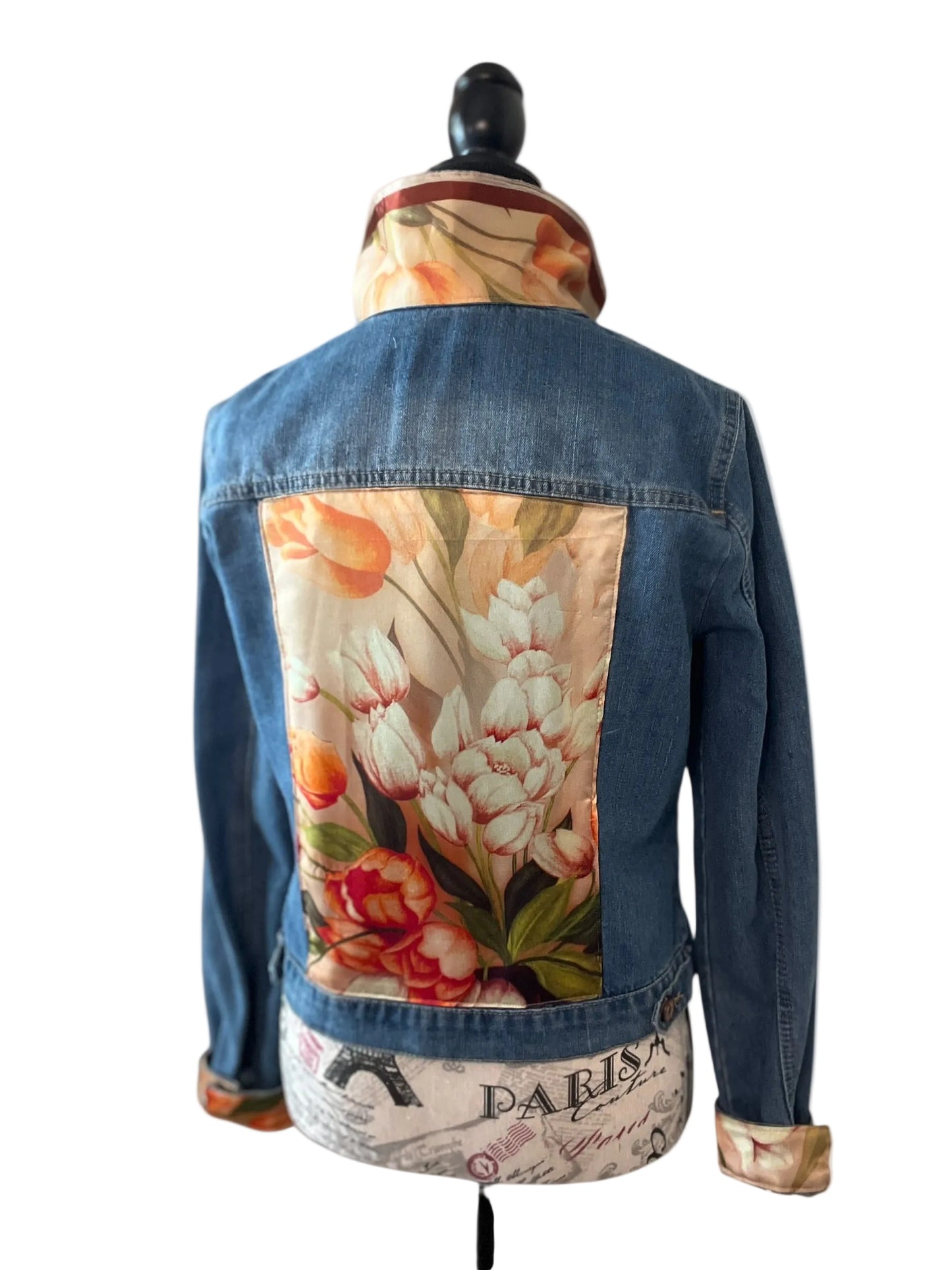 Lux Royal Threads | The Golden Tulip Silk Denim Jacket M