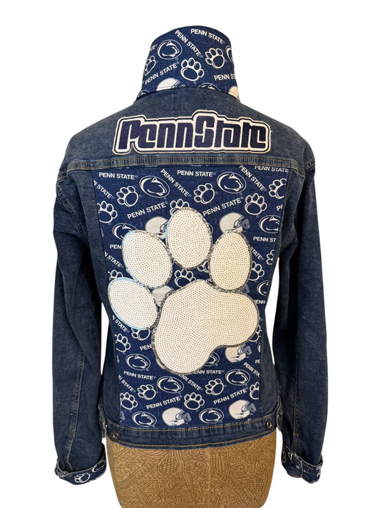 Lux Royal Threads | The Happy Valley Style Sequin Denim Jacket