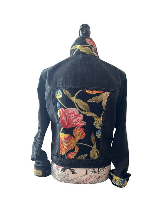 Lux Royal Threads | The Midnight Garden Distressed Denim Jacket M