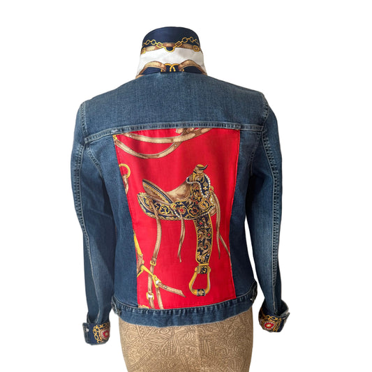 Lux Royal Threads | The Saddle & Silk Equestrian Denim Jacket