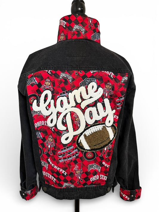 Lux Royal Threads | The Victory in Scarlet Denim Jacket